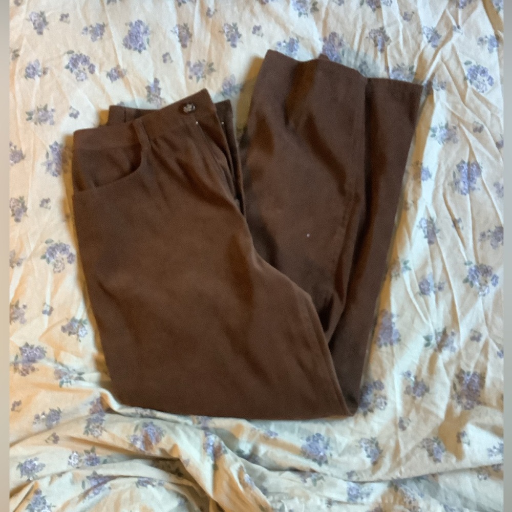 Talbots brown stretch pants - Picture 3 of 3